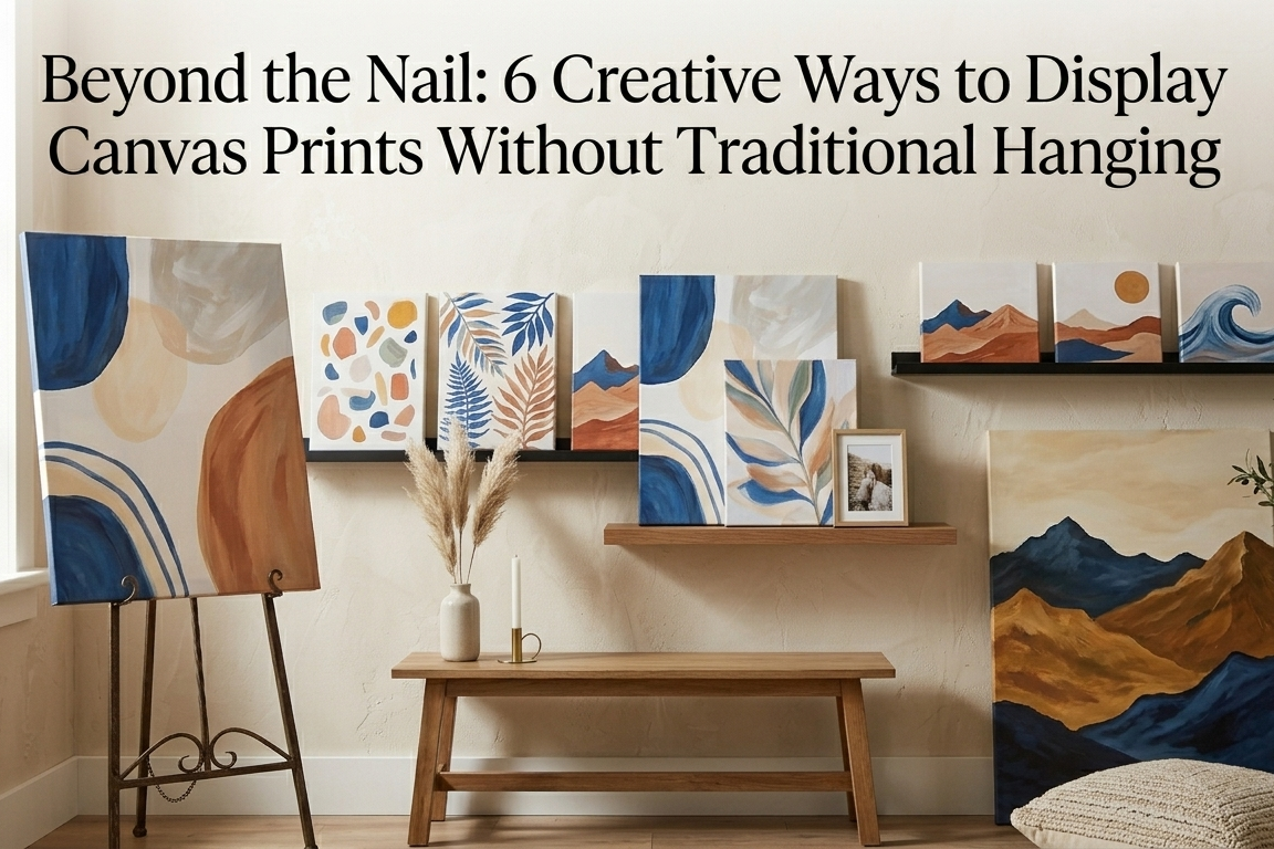 Beyond the Nail: 6 Creative Ways to Display Canvas Prints Without Traditional Hanging